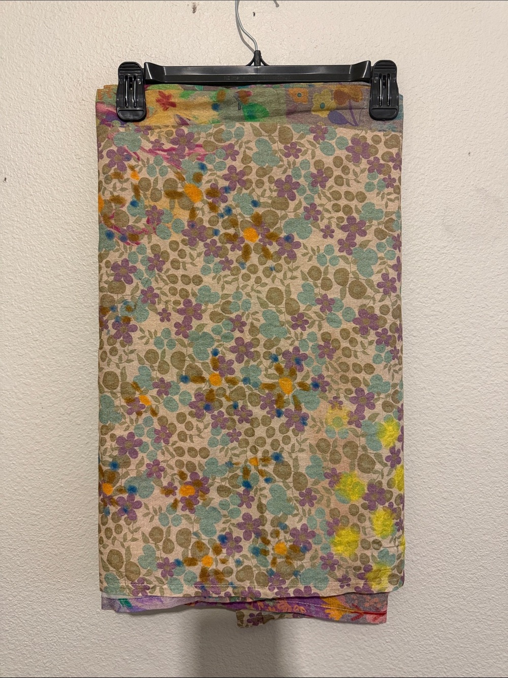 Natural Life 100% Cotton Floral Multicolor Lightweight Flat Sheet - Picture 5 of 7